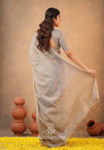 Dhiyona SS Tissue Charm Light and Lustrous Linen Saree
