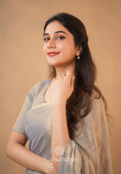 Dhiyona SS Tissue Charm Light and Lustrous Linen Saree
