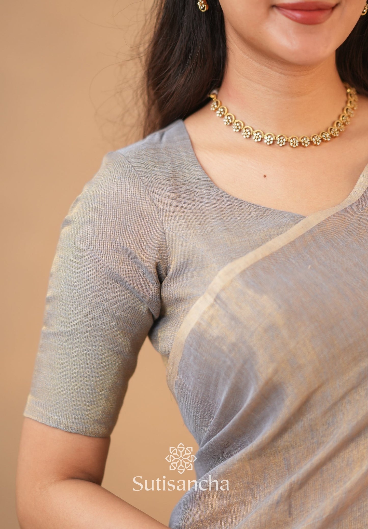 Dhiyona SS Tissue Charm Light and Lustrous Linen Saree
