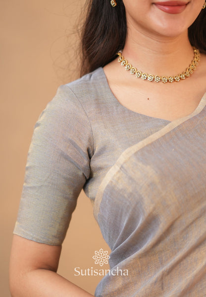 Dhiyona SS Tissue Charm Light and Lustrous Linen Saree