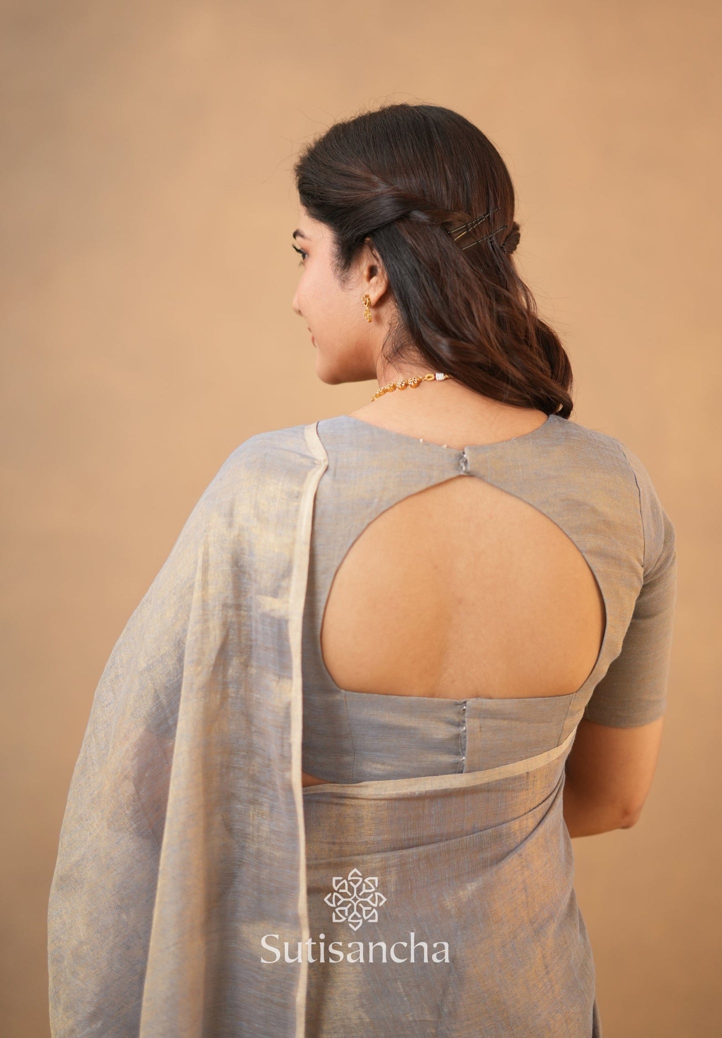 Dhiyona SS Tissue Charm Light and Lustrous Linen Saree