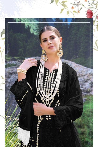 Noori onyx full heavy work premium Lawn suit set