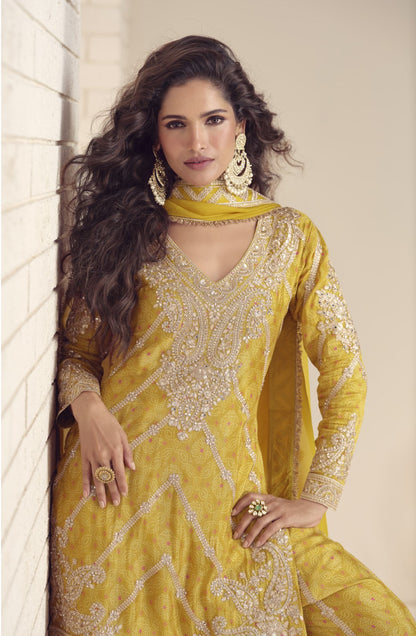 Koyal Amber Full Work Gharara set