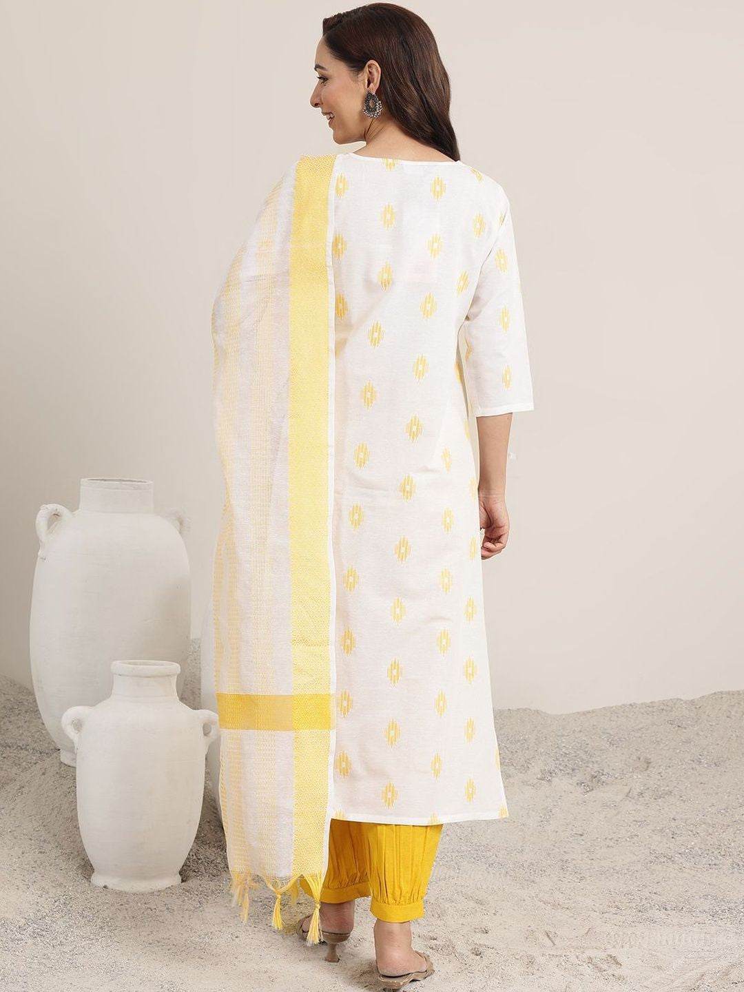 Women Regular Mirror Work Kurta with Salwar & With Dupatta