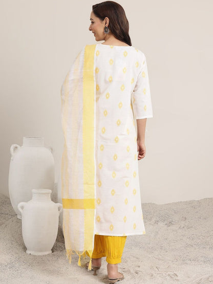 Women Regular Mirror Work Kurta with Salwar & With Dupatta