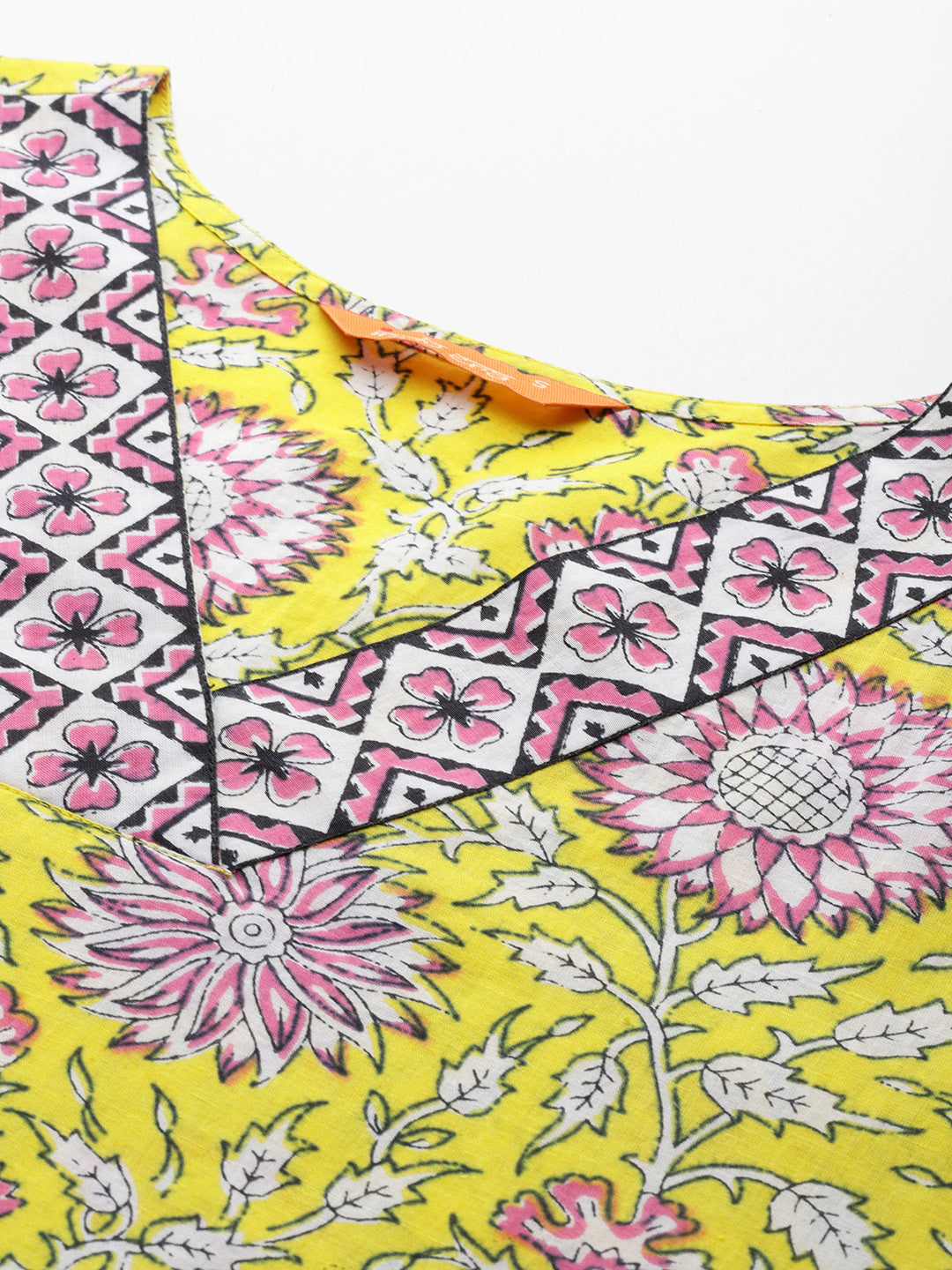 Floral Printed Pure Cotton Kurta with Trousers & Dupatta