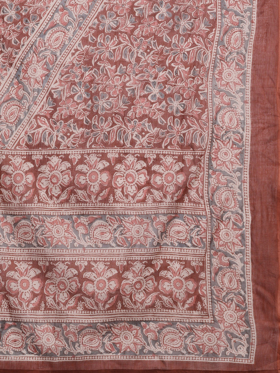 Floral Printed Pure Cotton Kurta with Salwar & Dupatta