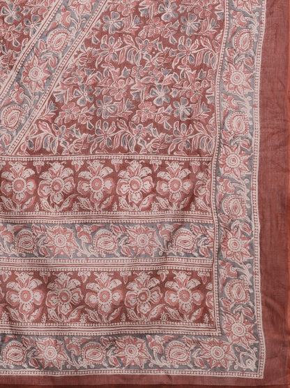 Floral Printed Pure Cotton Kurta with Salwar & Dupatta
