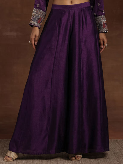Dhiyona LL Ethnic Motifs Embroidered Sequinned Kurta With Palazzos & Dupatta