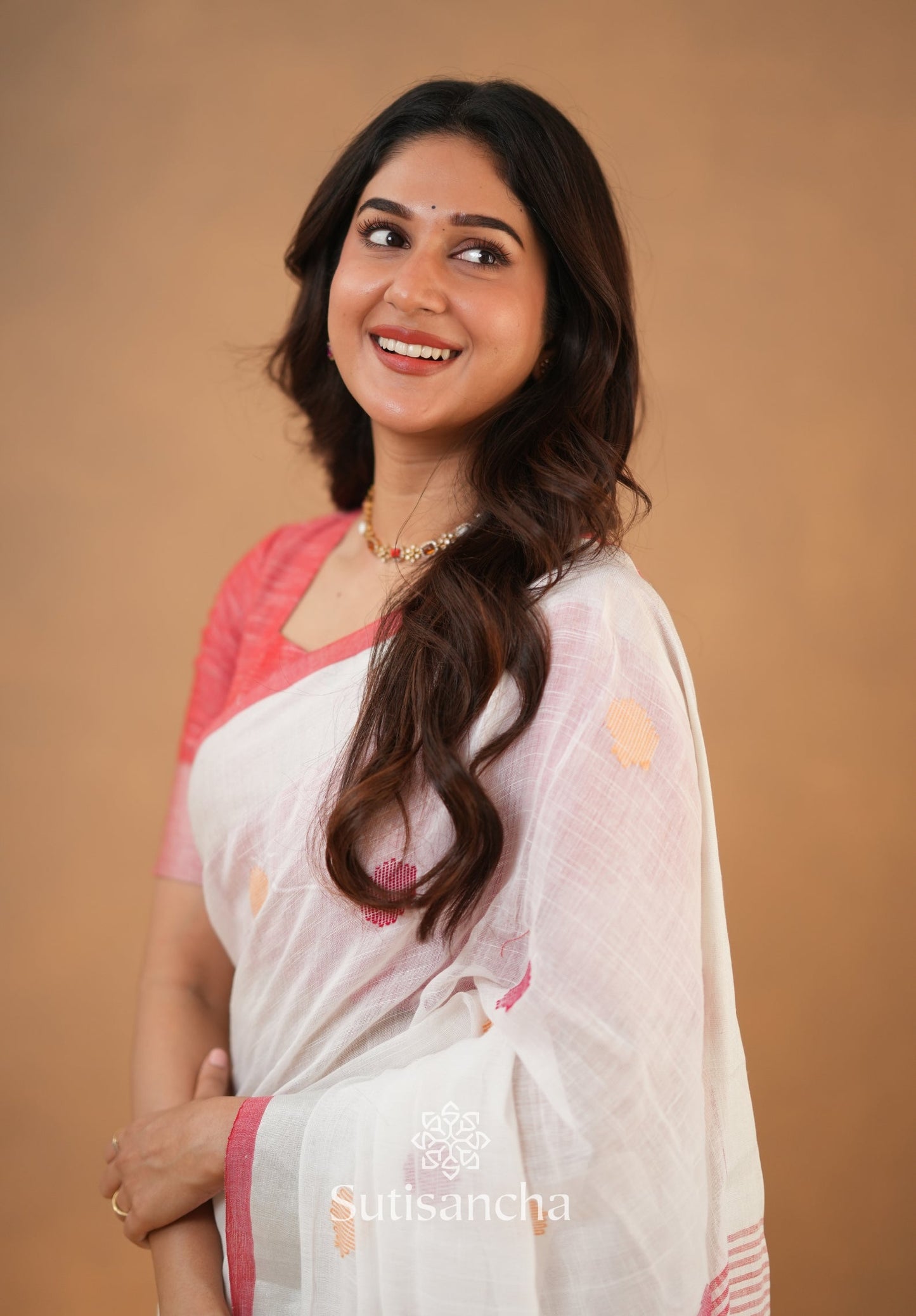 Dhiyona SS Sutisancha Woven Heritage Handloom Cotton Saree