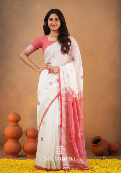 Dhiyona SS Sutisancha Woven Heritage Handloom Cotton Saree