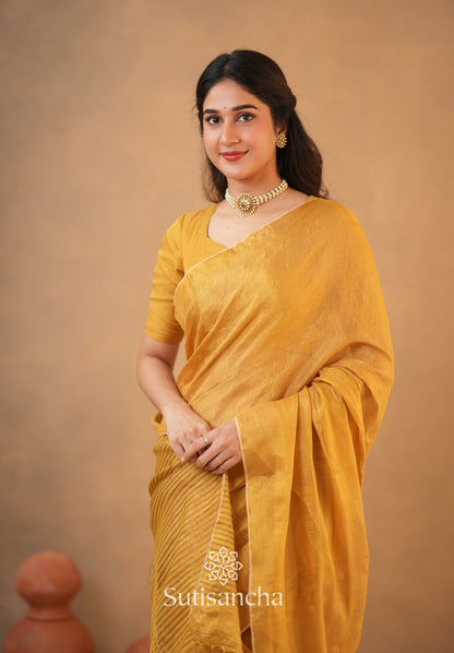 Dhiyona SS Tissue Charm Light and Lustrous Linen Saree