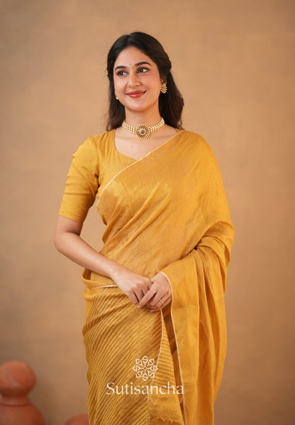 Dhiyona SS Tissue Charm Light and Lustrous Linen Saree