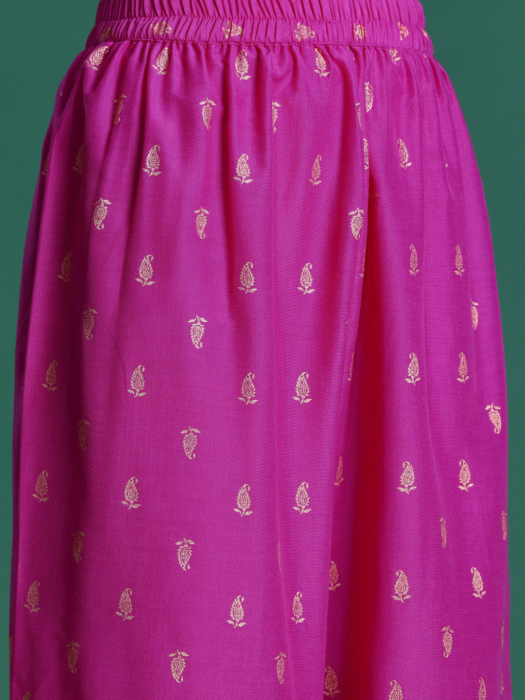 Paisley Print Kurta with Salwar & Dupatta
