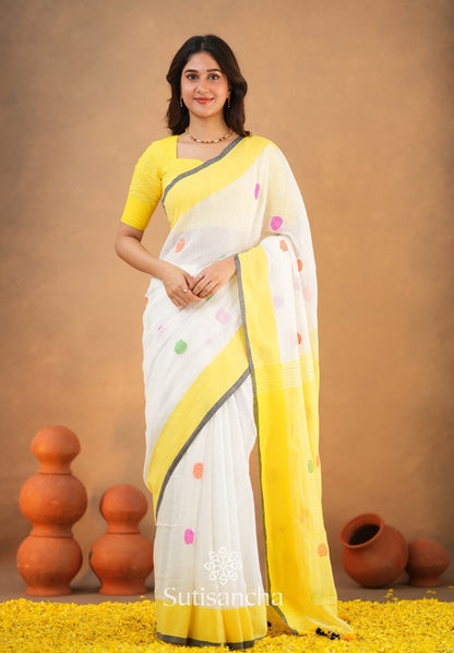 Dhiyona SS Sutisancha Woven Heritage Handloom Cotton Saree
