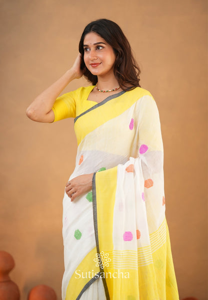 Dhiyona SS Sutisancha Woven Heritage Handloom Cotton Saree