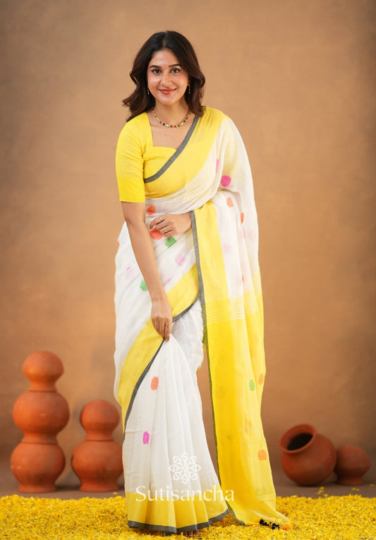 Dhiyona SS Sutisancha Woven Heritage Handloom Cotton Saree