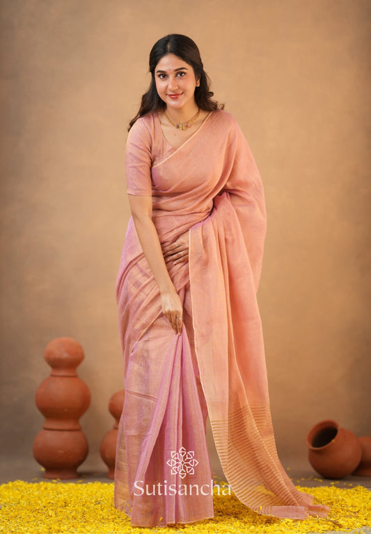 Dhiyona SS Tissue Charm Light and Lustrous Linen Saree