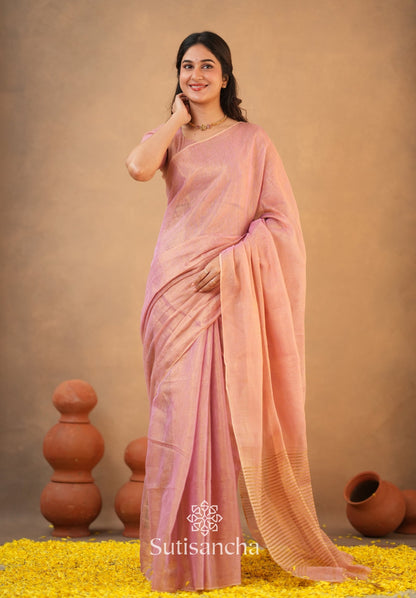 Dhiyona SS Tissue Charm Light and Lustrous Linen Saree