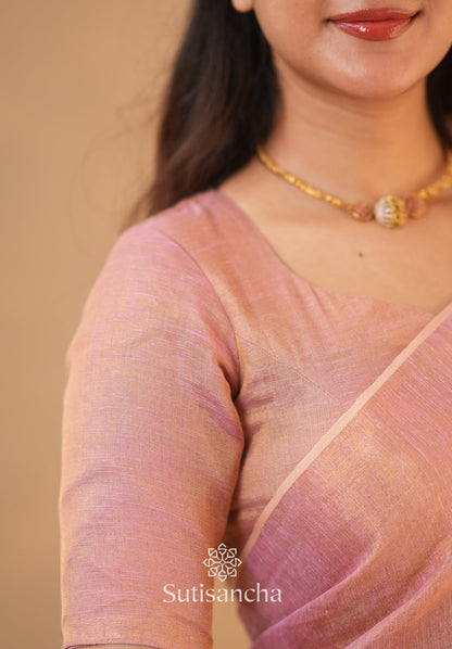 Dhiyona SS Tissue Charm Light and Lustrous Linen Saree