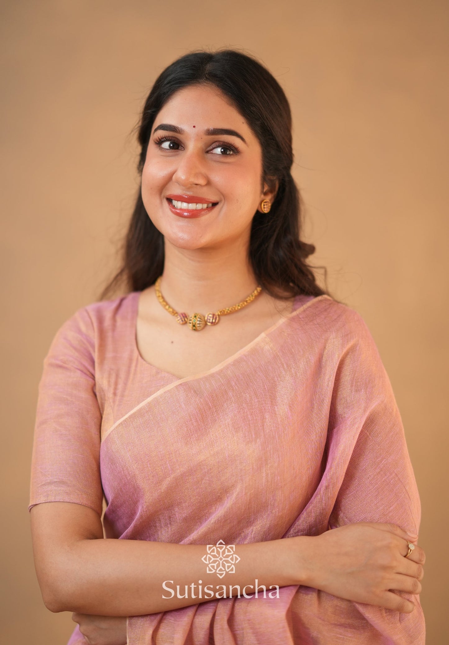 Dhiyona SS Tissue Charm Light and Lustrous Linen Saree