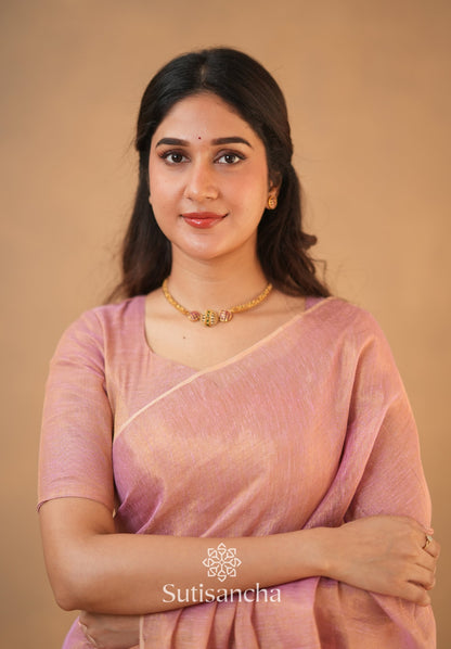 Dhiyona SS Tissue Charm Light and Lustrous Linen Saree