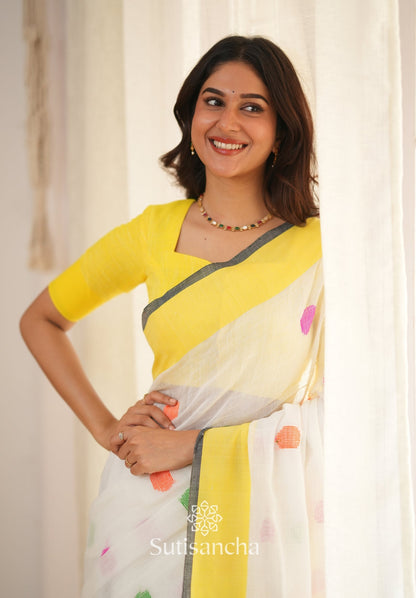 Dhiyona SS Sutisancha Woven Heritage Handloom Cotton Saree