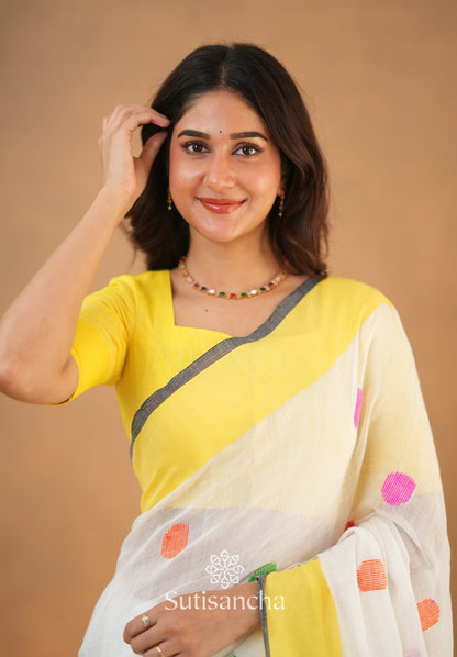 Dhiyona SS Sutisancha Woven Heritage Handloom Cotton Saree