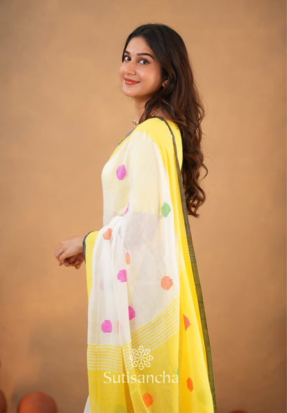 Dhiyona SS Sutisancha Woven Heritage Handloom Cotton Saree