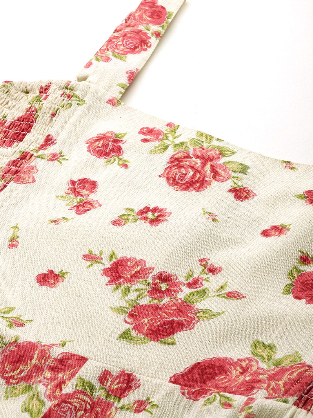 Dhiyona AY Women's Floral Print A-Line Midi Dress
