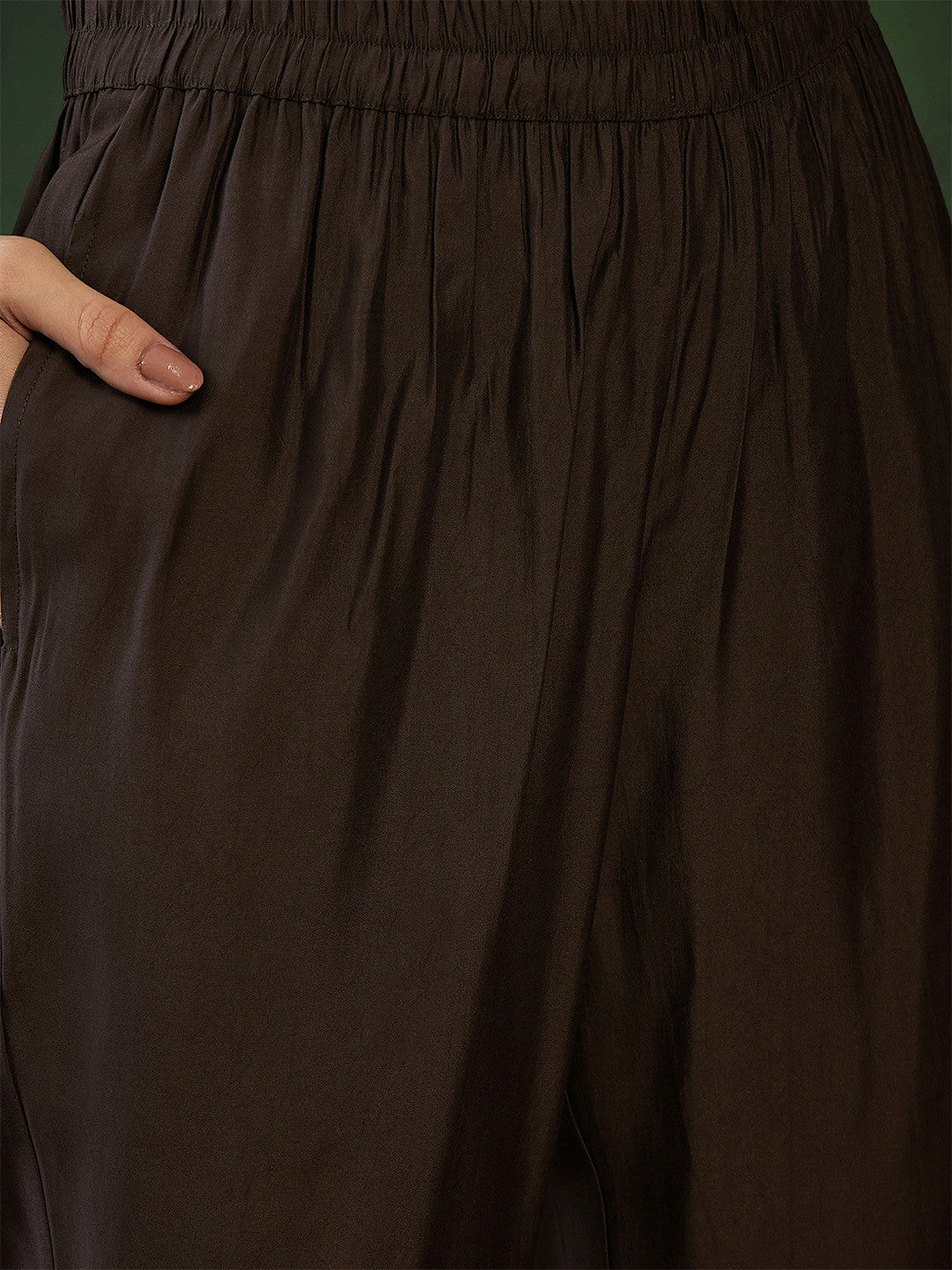 Women Embroidered Three Quarter Sleeves Kurta & Trousers With Dupatta