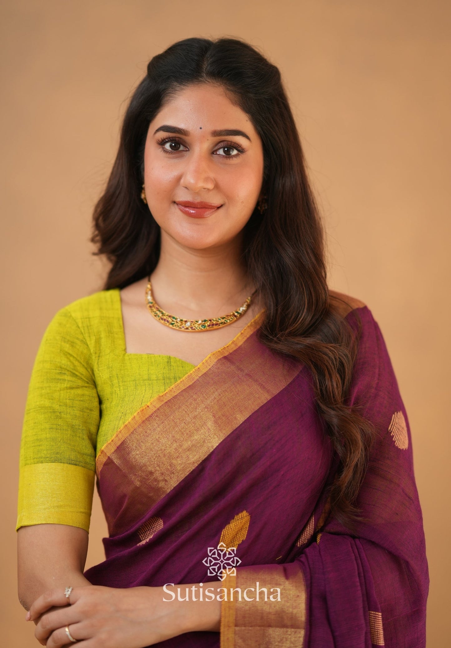 Dhiyona SS Sutisancha Woven Heritage Handloom Cotton Saree