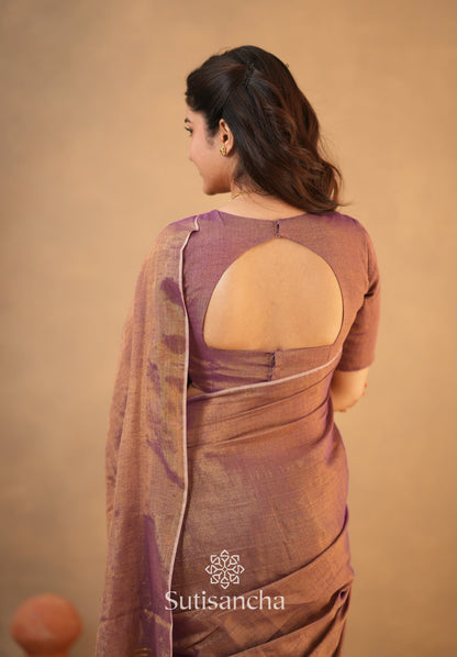 Dhiyona SS Tissue Charm Light and Lustrous Linen Saree