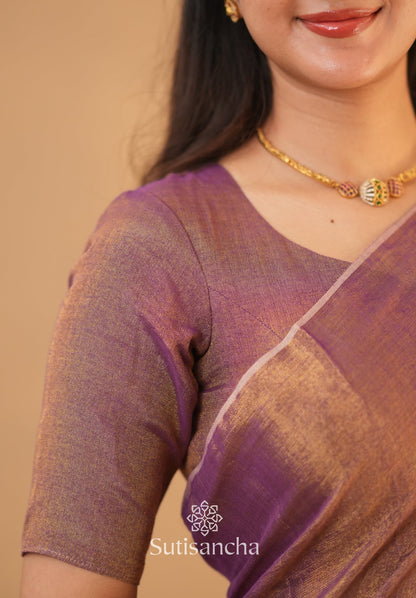 Dhiyona SS Tissue Charm Light and Lustrous Linen Saree