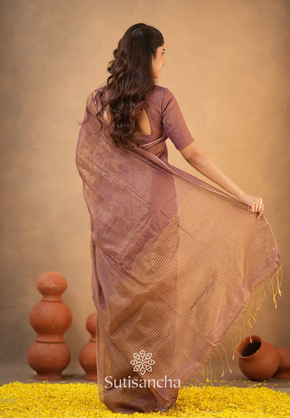 Dhiyona SS Tissue Charm Light and Lustrous Linen Saree