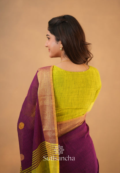 Dhiyona SS Sutisancha Woven Heritage Handloom Cotton Saree
