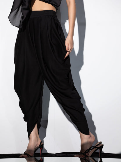 Dhiyona ST Black Korean Dhoti Pant