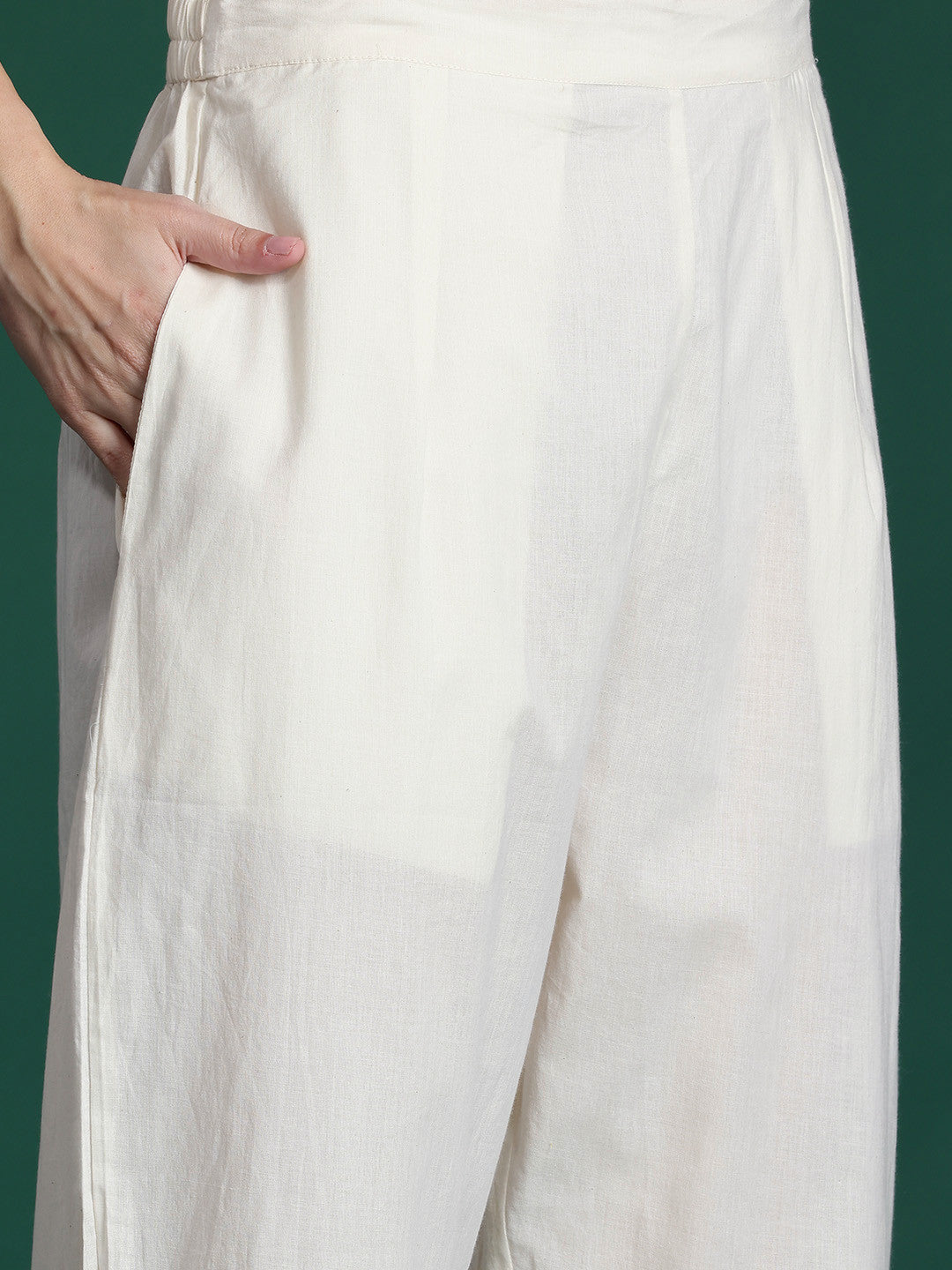 Floral Printed Regular Pure Cotton Kurta with Trousers