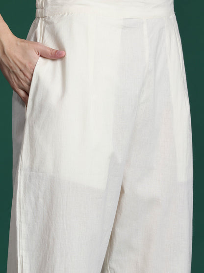 Floral Printed Regular Pure Cotton Kurta with Trousers