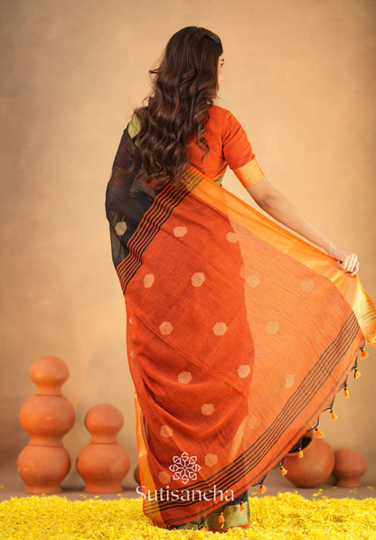 Dhiyona SS Sutisancha Woven Heritage Handloom Cotton Saree