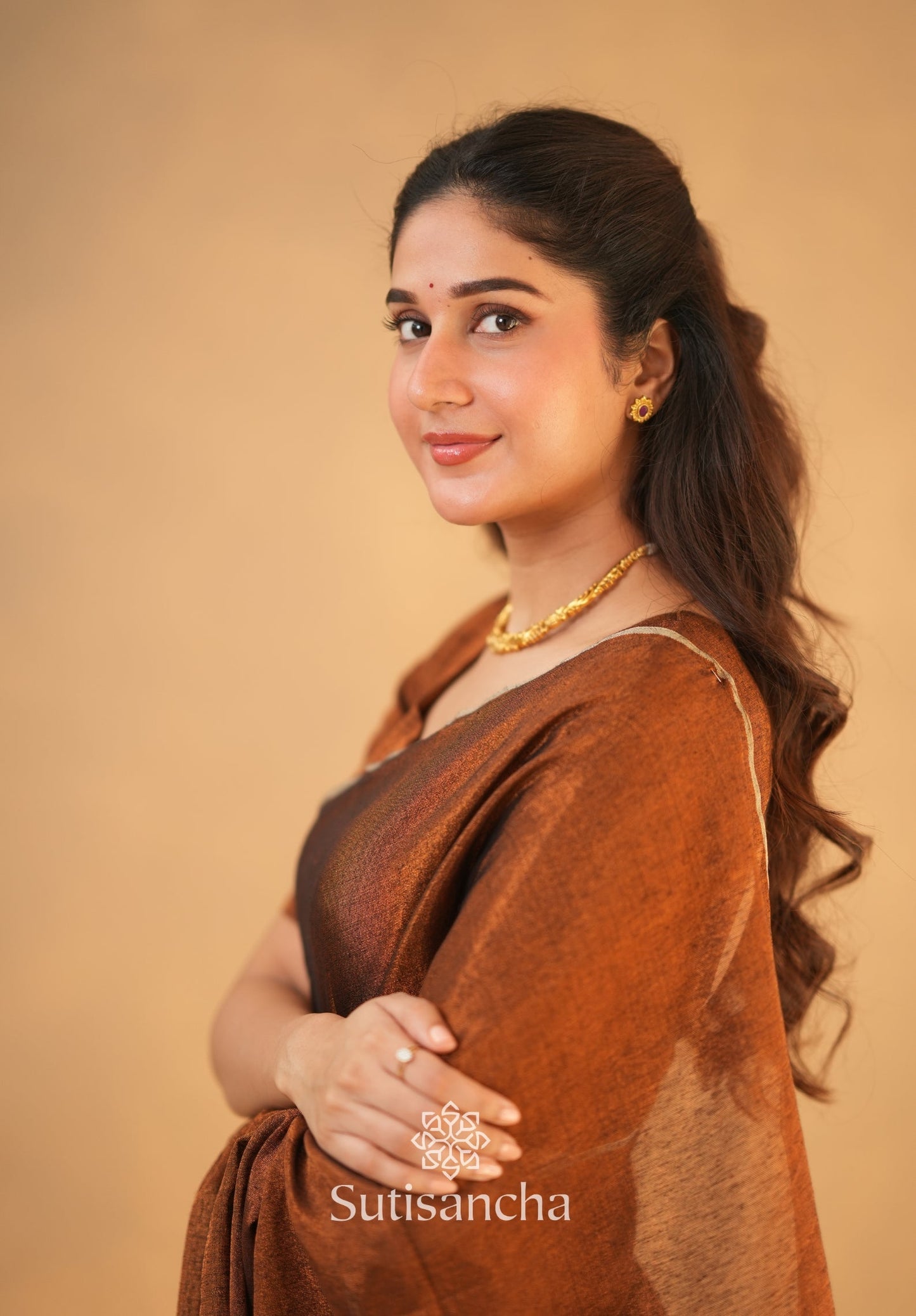Dhiyona SS Tissue Charm Light and Lustrous Linen Saree