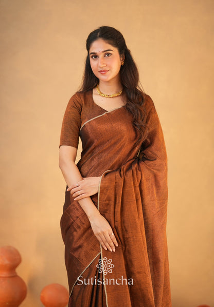 Dhiyona SS Tissue Charm Light and Lustrous Linen Saree