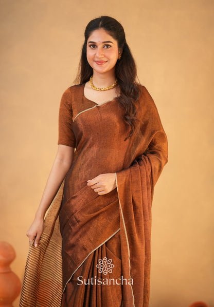 Dhiyona SS Tissue Charm Light and Lustrous Linen Saree