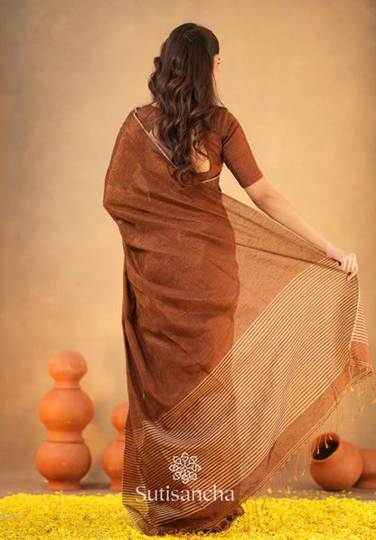 Dhiyona SS Tissue Charm Light and Lustrous Linen Saree