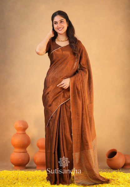 Dhiyona SS Tissue Charm Light and Lustrous Linen Saree