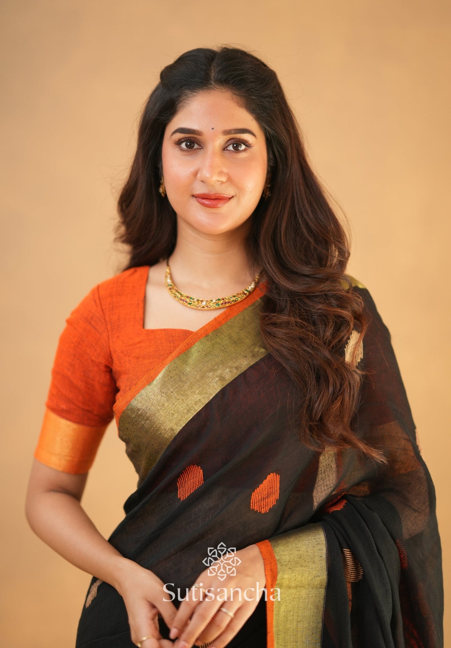 Dhiyona SS Sutisancha Woven Heritage Handloom Cotton Saree