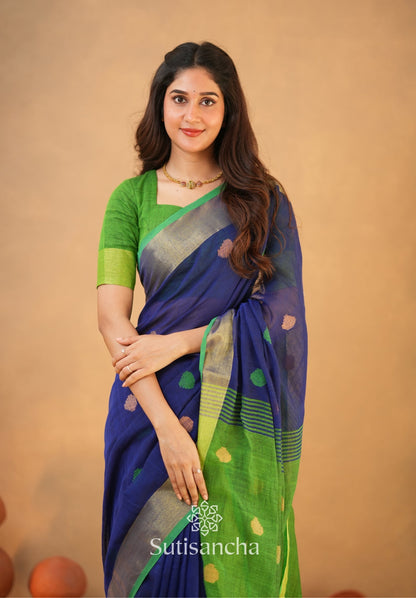 Dhiyona SS Sutisancha Woven Heritage Handloom Cotton Saree
