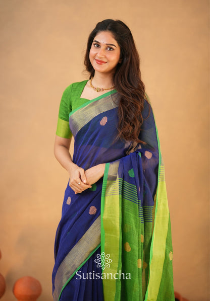 Dhiyona SS Sutisancha Woven Heritage Handloom Cotton Saree
