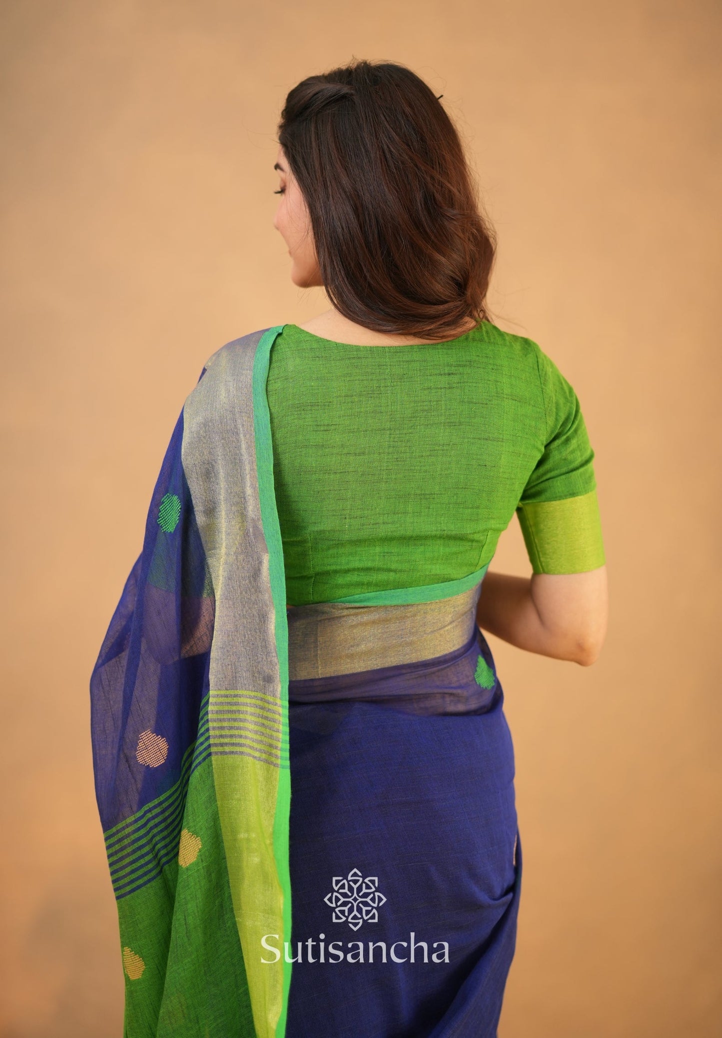 Dhiyona SS Sutisancha Woven Heritage Handloom Cotton Saree