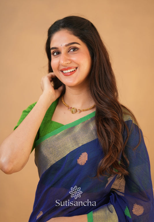 Dhiyona SS Sutisancha Woven Heritage Handloom Cotton Saree
